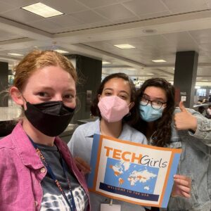 girls at an airport